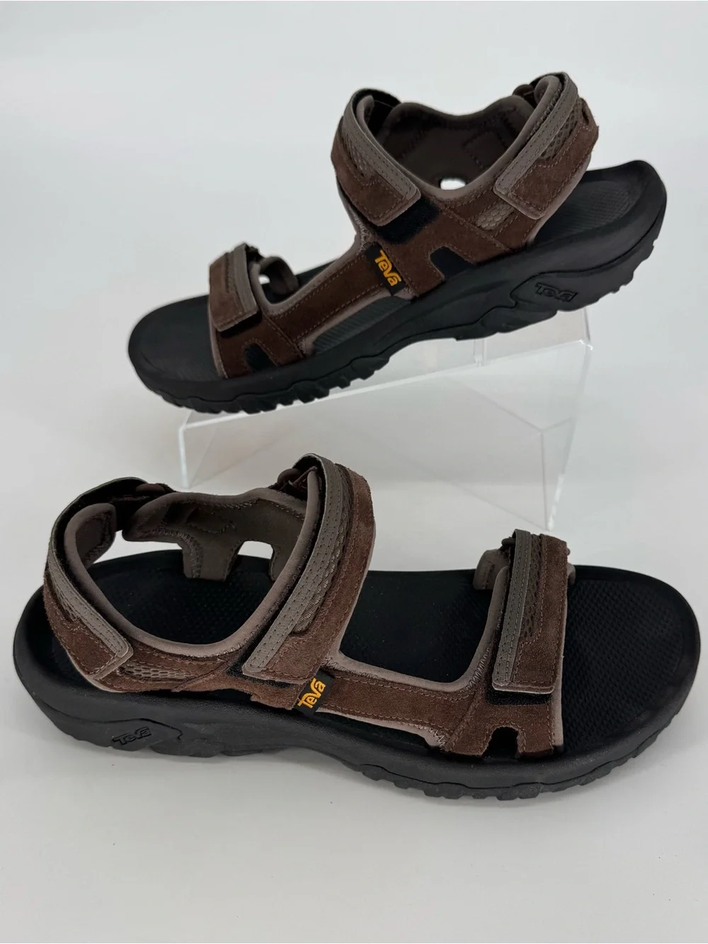 Teva Men's Brown and Black Strapped Outdoor Sport Sandal Size 12